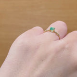 BAGUE ÉMERAUDE ET CIRCONES VALERIE
