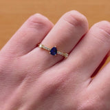 EMERALD AND DIAMOND RING MACIE