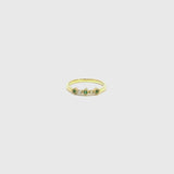 Anillo Oro 18 kilates esmeraldas y diamantes Vitalia