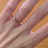 SOLITARY RING WITH 0.16 CARAT DIAMOND LYDIE
