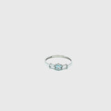 RING WITH AGATHE BLUE TOPAZ