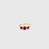 Anillo Oro 18 kt rubies y diamantes Anina