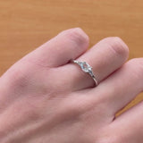 ANILLO AGUAMARINA Y DIAMANTES DAFNA