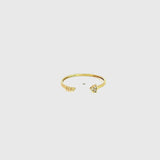 VILMA OPEN RING WITH DIAMONDS