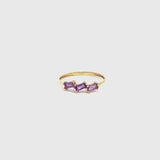 Anillo Oro 18kt amatistas Margaid