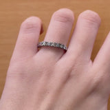BAGUE DEMI-ALLIANCE AVEC DIAMANTS 0,37 CARATS SUVI