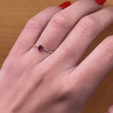 ANILLO RUBI Y DIAMANTES BIRGIT