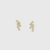 Pendientes Oro 18 kt barras circonitas Alice