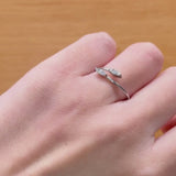 OPEN RING WITH DIAMONDS CORINE