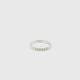 Anillo Oro blanco 18 kilates picos Antica