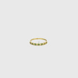 Anillo oro 18 kt esmeraldas liana