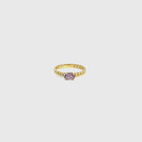 Anillo Oro 18 kt amatista Dora