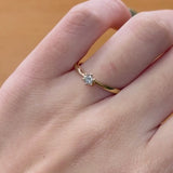 ANILLO SOLITARIO CON DIAMANTE 0.16 QUILATES VEGA