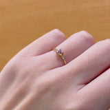 AMETHYST AND DIAMOND RING DELIA