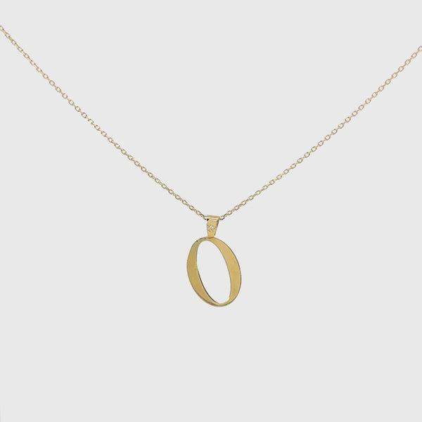 Colgante Oro 18 kt con diamante o de Mimikoko