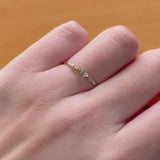 AQUAMARINE AND DIAMOND RING AYANE