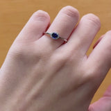 ANILLO ZAFIRO Y DIAMANTES ETNA CELINDA