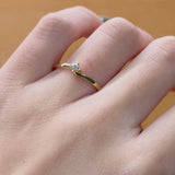 SOLITAIRE RING WITH 0.10 CARAT DIAMOND BANU