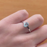 ANEL COM ÁGUA-MARINHA NUNZIA