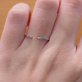 CADENCE OPEN RING WITH CREATED DIAMONDS