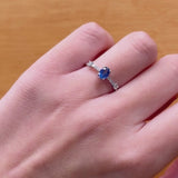 RING WITH SAPPHIRE AND DIAMONDS JAYLENE
