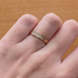 ANILLO ORO ROSA CON DIAMANTES ROSALVA