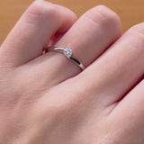 SOLITARY RING WITH 0.10 CARAT DIAMOND MELINE
