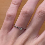 ANILLO SOLITARIO CON DIAMANTE 0.16 QUILATES VEGA