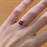 ANILLO RODOLITAS Y DIAMANTES YAMILA
