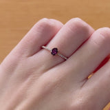 ANELLO RODOLITE E DIAMANTI NABILA