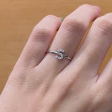 INITIAL RING S WITH ZIRCONIA