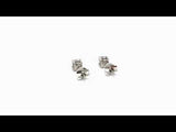 EARRINGS WITH DIAMOND CREATED CLAWS 0.60 CARATS ZELINA