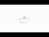 CROSS SOLITAIRE RING WITH CREATED DIAMOND 0.40 PIA CARAT