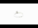 SOLITAIRE RING WITH CREATED DIAMOND 0.40 CARAT DANA
