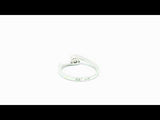 CROSS SOLITAIRE RING WITH CREATED DIAMOND 0.20 PIA CARAT