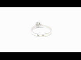SOLITAIRE RING WITH CREATED DIAMOND 0.40 CARAT NELLA