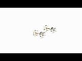 EARRINGS WITH DIAMOND CREATED CLAWS 0.40 CARATS MICHELLE