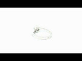 CROSS SOLITAIRE RING WITH CREATED DIAMOND 0.50 PIA CARAT