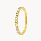 ANILLO MEDIA ALIANZA CON DIAMANTES 0.22 QUILATES RAYNA