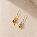 PENDIENTES GOTA GALLONADA CON CADENA