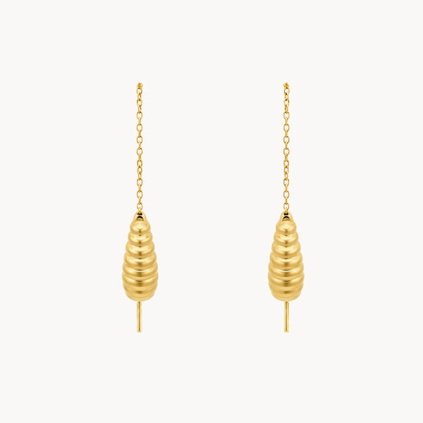 PENDIENTES GOTA GALLONADA CON CADENA
