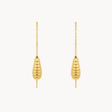 PENDIENTES GOTA GALLONADA CON CADENA