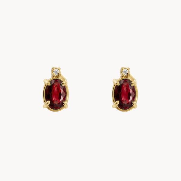 Ruby and Diamond Earrings