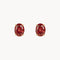 PENDIENTES RUBI OVAL 6X4 HENYE