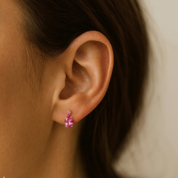 PENDIENTES TOPACIO ROSA ELIA