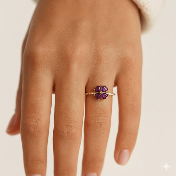 ANILLO RODOLITAS Y DIAMANTES YAMILA