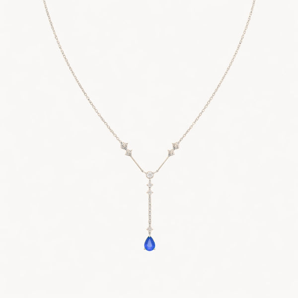 COLLAR ZAFIRO CON DIAMANTES EILEN