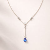 COLLANA ZAFFIRO CON DIAMANTI EILEN