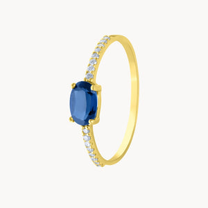 ANILLO ZAFIRO Y DIAMANTES PETRA